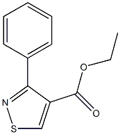 ETHYL 3-PHENYLISOTHIAZOLE-4-CARBOXYLATE 结构式