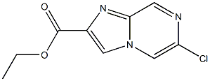 ETHYL 6-CHLOROIMIDAZO[1,2-A]PYRAZINE-2-CARBOXYLATE 结构式