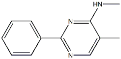 N,5-DIMETHYL-2-PHENYLPYRIMIDIN-4-AMINE 结构式