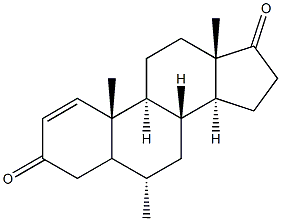 6-alpha-methyl-etiocholene-3,17-dione 结构式