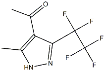 1-[3-methyl-5-(1,1,2,2,2-pentafluoroethyl)-2H-pyrazol-4-yl]ethanone 结构式