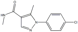 N4,5-dimethyl-1-(4-chlorophenyl)-1H-pyrazole-4-carboxamide 结构式