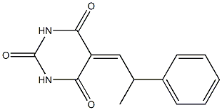 5-(2-phenylpropylidene)hexahydropyrimidine-2,4,6-trione 结构式