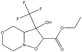 ethyl 3-hydroxy-3-(trifluoromethyl)hexahydroisoxazolo[3,2-c][1,4]oxazine-2-carboxylate 结构式