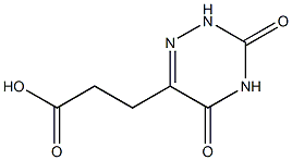 3-(3,5-dioxo-2,3,4,5-tetrahydro-1,2,4-triazin-6-yl)propanoic acid 结构式