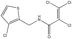 N1-[(3-chloro-2-thienyl)methyl]-2,3,3-trichloroacrylamide 结构式