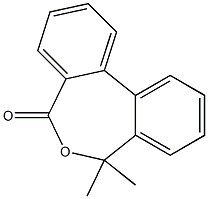7,7-dimethyl-5,7-dihydrodibenzo[c,e]oxepin-5-one 结构式