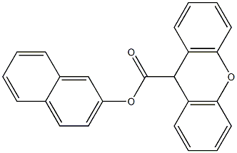 2-naphthyl 9H-xanthene-9-carboxylate 结构式