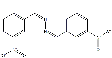 1,2-di[1-(3-nitrophenyl)ethylidene]hydrazine 结构式