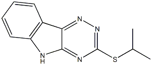 3-(isopropylsulfanyl)-5H-[1,2,4]triazino[5,6-b]indole 结构式