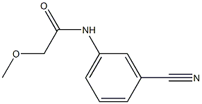 N-(3-cyanophenyl)-2-methoxyacetamide 结构式