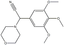 2-morpholino-2-(3,4,5-trimethoxyphenyl)acetonitrile 结构式