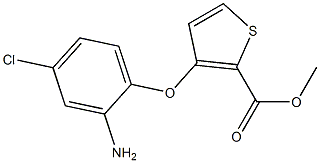 methyl 3-(2-amino-4-chlorophenoxy)thiophene-2-carboxylate 结构式