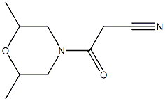 3-(2,6-dimethylmorpholino)-3-oxopropanenitrile 结构式