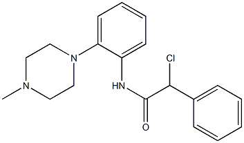 2-chloro-N-[2-(4-methylpiperazino)phenyl]-2-phenylacetamide 结构式