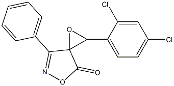 2-(2,4-dichlorophenyl)-7-phenyl-1,5-dioxa-6-azaspiro[2.4]hept-6-en-4-one 结构式