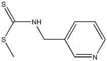 methyl N-(3-pyridinylmethyl)carbamodithioate 结构式