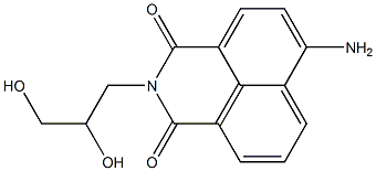 6-amino-2-(2,3-dihydroxypropyl)-1H-benzo[de]isoquinoline-1,3(2H)-dione 结构式