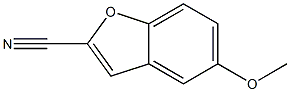 5-methoxy-1-benzofuran-2-carbonitrile 结构式