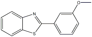 2-(3-methoxyphenyl)-1,3-benzothiazole 结构式