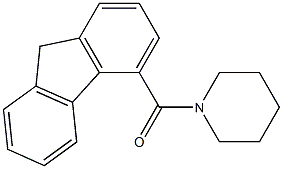 9H-fluoren-4-yl(piperidino)methanone 结构式