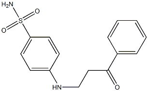 4-[(3-oxo-3-phenylpropyl)amino]benzene-1-sulfonamide 结构式