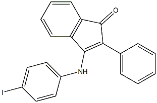 3-(4-iodoanilino)-2-phenyl-1H-inden-1-one 结构式