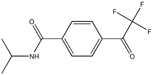 N-isopropyl-4-(2,2,2-trifluoroacetyl)benzenecarboxamide 结构式