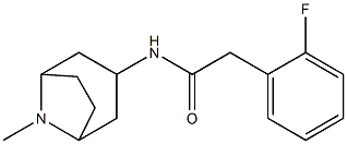 N1-(8-methyl-8-azabicyclo[3.2.1]oct-3-yl)-2-(2-fluorophenyl)acetamide 结构式