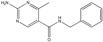 2-amino-N-benzyl-4-methyl-5-pyrimidinecarboxamide 结构式