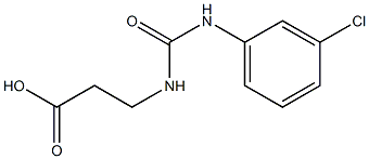 3-{[(3-chloroanilino)carbonyl]amino}propanoic acid 结构式