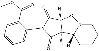 methyl 2-[(3aS,9aR,9bR)-1,3-dioxooctahydropyrrolo[3',4':4,5]isoxazolo[2,3-a]pyridin-2(1H)-yl]benzenecarboxylate 结构式