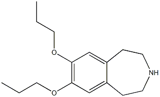 7,8-dipropoxy-2,3,4,5-tetrahydro-1H-3-benzazepine 结构式