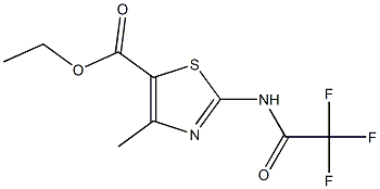 ethyl 4-methyl-2-[(2,2,2-trifluoroacetyl)amino]-1,3-thiazole-5-carboxylate 结构式