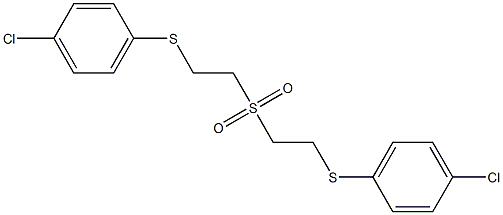 1-chloro-4-{[2-({2-[(4-chlorophenyl)thio]ethyl}sulfonyl)ethyl]thio}benzene 结构式