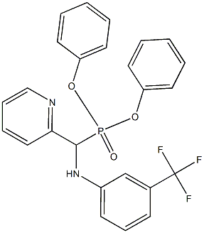 N1-[(diphenylphosphoryl)(2-pyridyl)methyl]-3-(trifluoromethyl)aniline 结构式