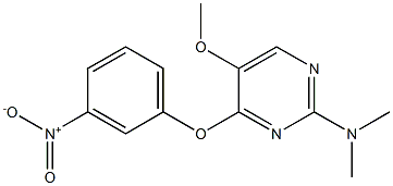 N-[5-methoxy-4-(3-nitrophenoxy)-2-pyrimidinyl]-N,N-dimethylamine 结构式