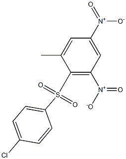 2-[(4-chlorophenyl)sulfonyl]-1-methyl-3,5-dinitrobenzene 结构式