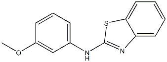 N2-(3-methoxyphenyl)-1,3-benzothiazol-2-amine 结构式