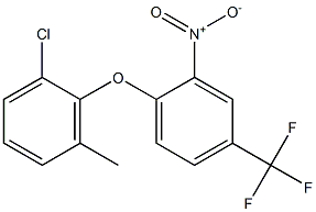 1-chloro-3-methyl-2-[2-nitro-4-(trifluoromethyl)phenoxy]benzene 结构式