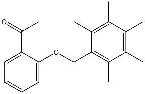 1-{2-[(2,3,4,5,6-pentamethylbenzyl)oxy]phenyl}ethan-1-one 结构式