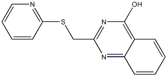 2-[(2-pyridylthio)methyl]quinazolin-4-ol 结构式