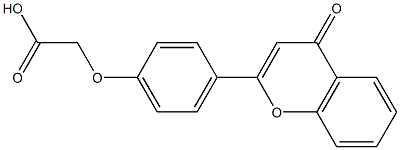 2-[4-(4-oxo-4H-chromen-2-yl)phenoxy]acetic acid 结构式