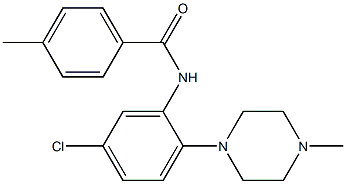 N-[5-chloro-2-(4-methylpiperazino)phenyl]-4-methylbenzenecarboxamide 结构式