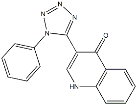 3-(1-phenyl-1H-1,2,3,4-tetraazol-5-yl)-1,4-dihydroquinolin-4-one 结构式