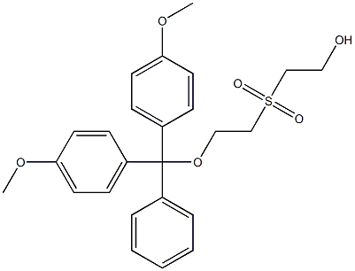 2-({2-[di(4-methoxyphenyl)(phenyl)methoxy]ethyl}sulfonyl)ethan-1-ol 结构式