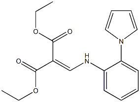 diethyl 2-{[2-(1H-pyrrol-1-yl)anilino]methylidene}malonate 结构式