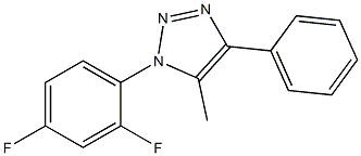 1-(2,4-difluorophenyl)-5-methyl-4-phenyl-1H-1,2,3-triazole 结构式