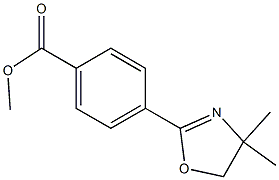 methyl 4-(4,4-dimethyl-4,5-dihydro-1,3-oxazol-2-yl)benzoate 结构式