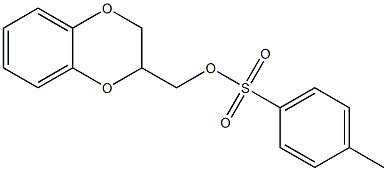 2,3-dihydro-1,4-benzodioxin-2-ylmethyl 4-methylbenzenesulfonate 结构式